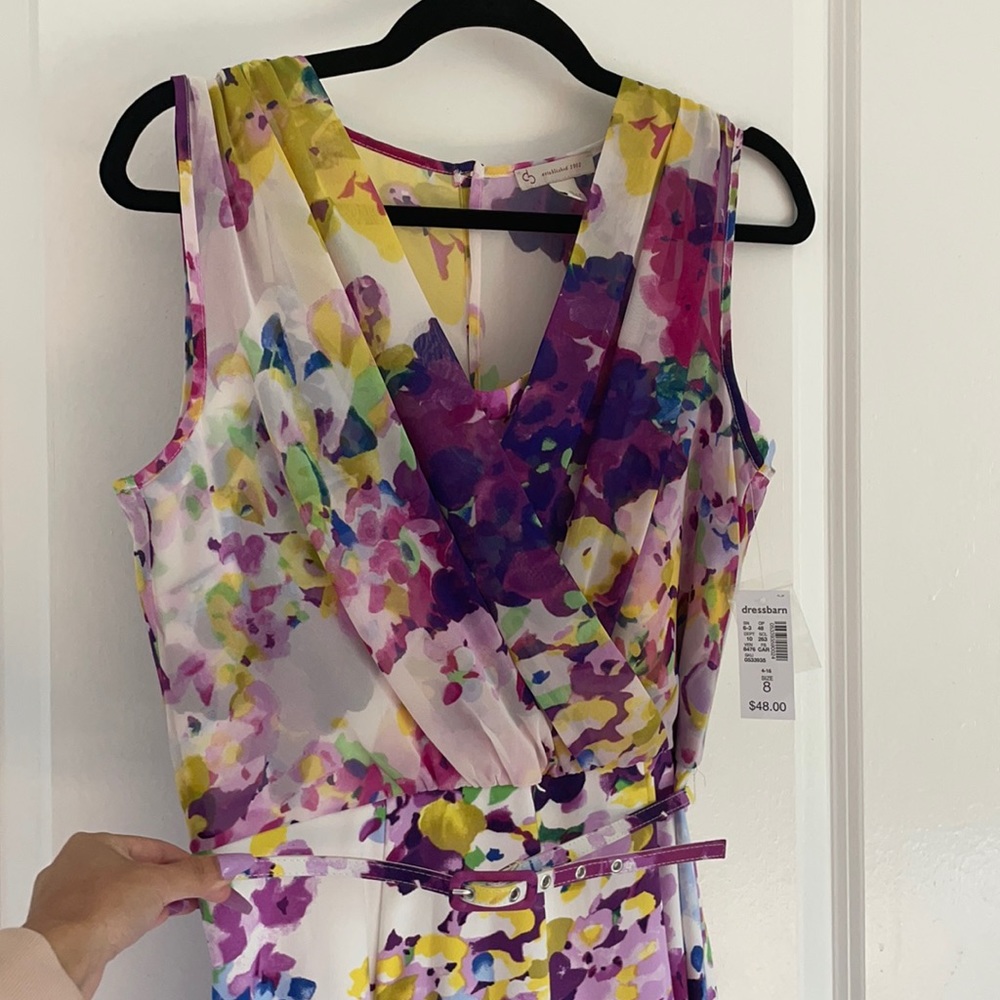 Floral dress w/ belt